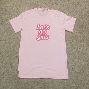 Let’s go girls bachelorette Barbie cowgirl tee shirt